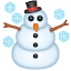 snowman on platform Whatsapp