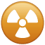 radioactive sign on platform Whatsapp
