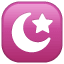 star and crescent on platform Whatsapp