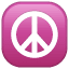 peace symbol on platform Whatsapp