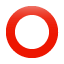 hollow red circle on platform Whatsapp