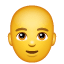 man: bald on platform Whatsapp