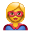 woman superhero on platform Whatsapp