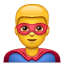 man superhero on platform Whatsapp