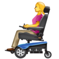 woman in motorized wheelchair on platform Whatsapp