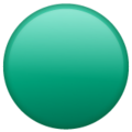 green circle on platform Whatsapp