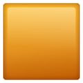 orange square on platform Whatsapp