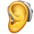 ear with hearing aid on platform Whatsapp