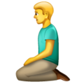 man kneeling on platform Whatsapp