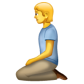 person kneeling on platform Whatsapp