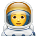 astronaut on platform Whatsapp
