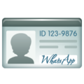identification card on platform Whatsapp